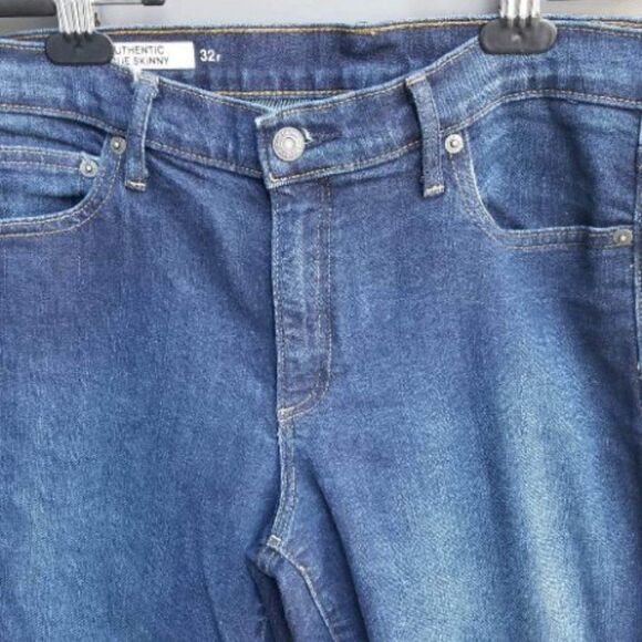 Gap 1969 Authentic True Skinny Jeans Dark size 32R - Picture 2 of 5